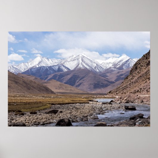 Typisch Tibetaans berglandschap Poster (Voorkant)