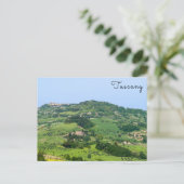 Typisch Toscaans landschap met heuvels - Italië Briefkaart (Staand voorkant)