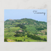 Typisch Toscaans landschap met heuvels - Italië Briefkaart (Voorkant)
