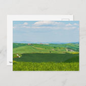 Typisch Toscaans landschap met heuvels - Italië Briefkaart (Voorkant / Achterkant)