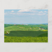 Typisch Toscaans landschap met heuvels - Italië Briefkaart (Voorkant)