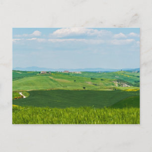 Typisch Toscaans landschap met heuvels - Italië Briefkaart