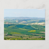 Typisch Toscaans landschap met heuvels - Italië Briefkaart (Voorkant)