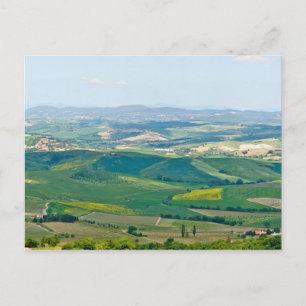 Typisch Toscaans landschap met heuvels - Italië Briefkaart