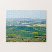 Typisch Toscaans landschap met heuvels - Italië Legpuzzel (Horizontaal)