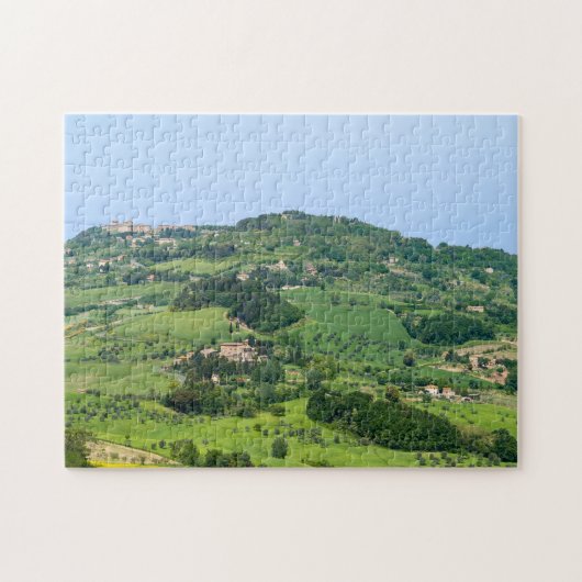 Typisch Toscaans landschap met heuvels - Italië Legpuzzel (Horizontaal)