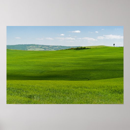 Typisch Toscaans landschap Poster (Voorkant)
