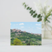 Typisch traditioneel dorp in Toscane - Italië Briefkaart (Staand voorkant)