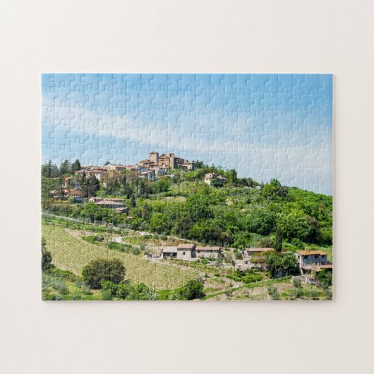 Typisch traditioneel dorp in Toscane - Italië Legpuzzel (Horizontaal)