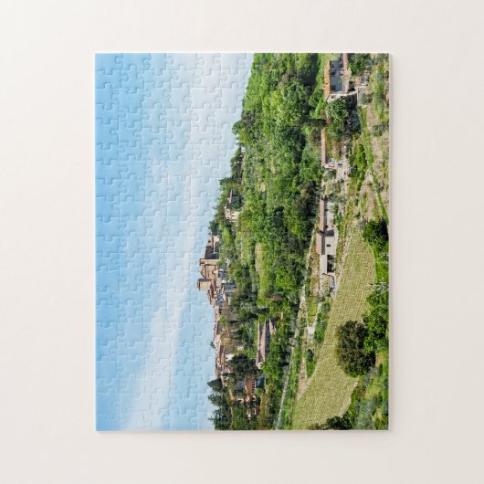 Typisch traditioneel dorp in Toscane - Italië Legpuzzel (Verticaal)