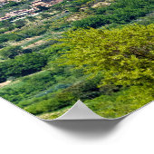 Typisch traditioneel dorp in Toscane - Italië Poster (Hoek)