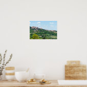 Typisch traditioneel dorp in Toscane - Italië Poster (Keuken)
