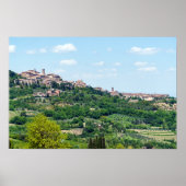 Typisch traditioneel dorp in Toscane - Italië Poster (Voorkant)