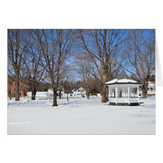 Typisch Vermont dorp in de winter (Voorkant Horizontaal)