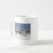Typisch Vermont dorp in de winter Koffiemok (Voorkant links)