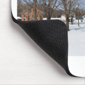 Typisch Vermont dorp in de winter Muismat (Hoek)