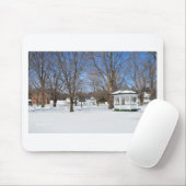 Typisch Vermont dorp in de winter Muismat (Met muis)