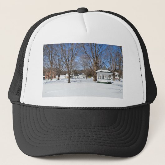 Typisch Vermont dorp in de winter Trucker Pet (Voorkant)