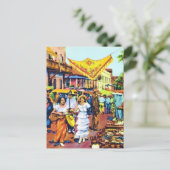 Typisch voor Early Los Angeles - Olvera Street Briefkaart (Staand voorkant)