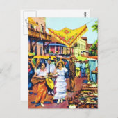 Typisch voor Early Los Angeles - Olvera Street Briefkaart (Voorkant / Achterkant)