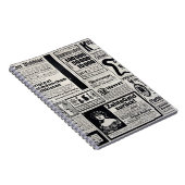 Typische advertenties in het Duits in een nieuw Eu Notitieboek (Rechterzijde)