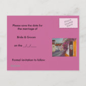 typische alentejo-huizen, sparen de datum aankondigingskaart (Achterkant)