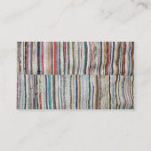 Typische azoreaanse deken visitekaartje (Achterkant)