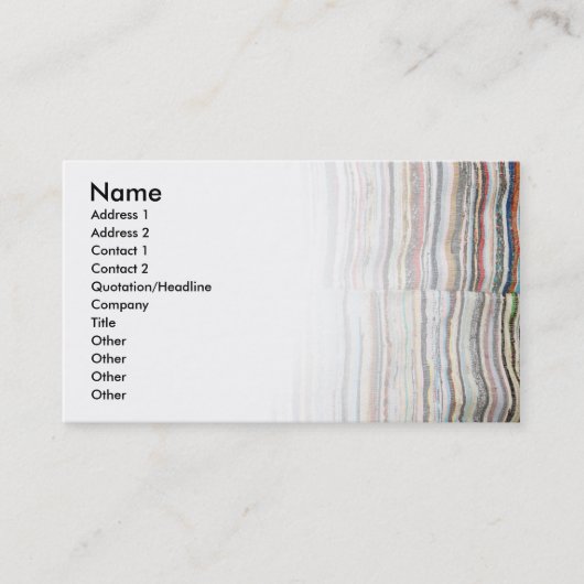 Typische azoreaanse deken visitekaartje (Voorkant)