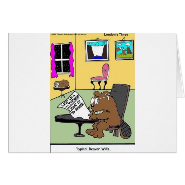 Typische Bever Laatste Wil & Testament (Voorkant Horizontaal)