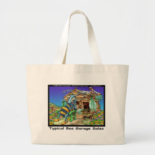 Typische Bijengarage Verkoop Grappige Cadeaus & T- Grote Tote Bag