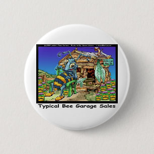 Typische Bijengarage Verkoop Grappige Cadeaus & T- Ronde Button 5,7 Cm