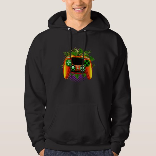Typische Gamer Halloween Videospelcontroller Hoodie (Voorkant)