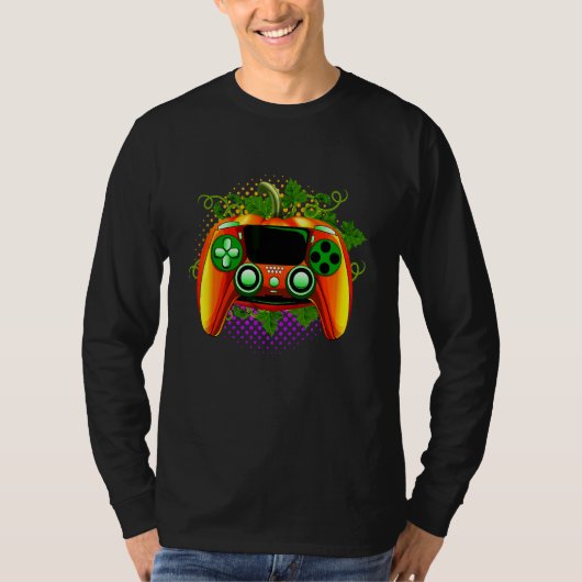 Typische Gamer Halloween Videospelcontroller T-shirt (Voorkant)