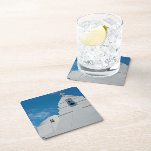 Typische gevlekte kerk kartonnen onderzetters (Insitu)