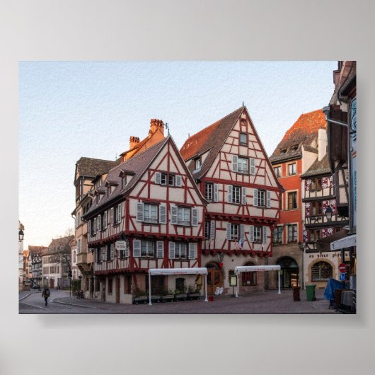 Typische huizen in Colmar Poster (Voorkant)