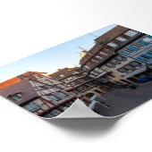 Typische huizen in Colmar Poster (Hoek)