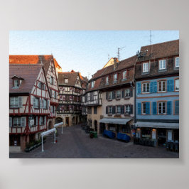 Typische huizen in Colmar Poster