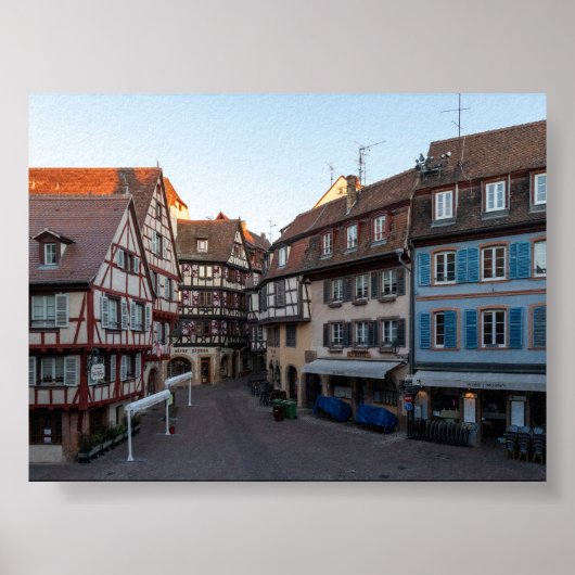 Typische huizen in Colmar Poster (Voorkant)