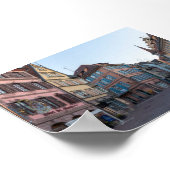 Typische huizen in Colmar Poster (Hoek)