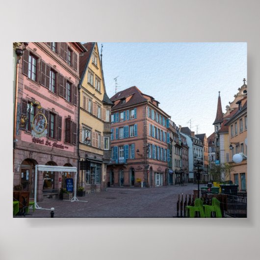 Typische huizen in Colmar Poster (Voorkant)