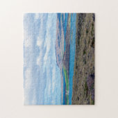 Typische IJslandse ochtendkroon met boerderijen Legpuzzel (Verticaal)