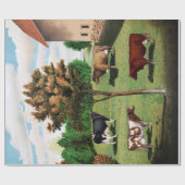  typische koeien Holstein Jersey Short-Horn Cadeaupapier (Vlak)