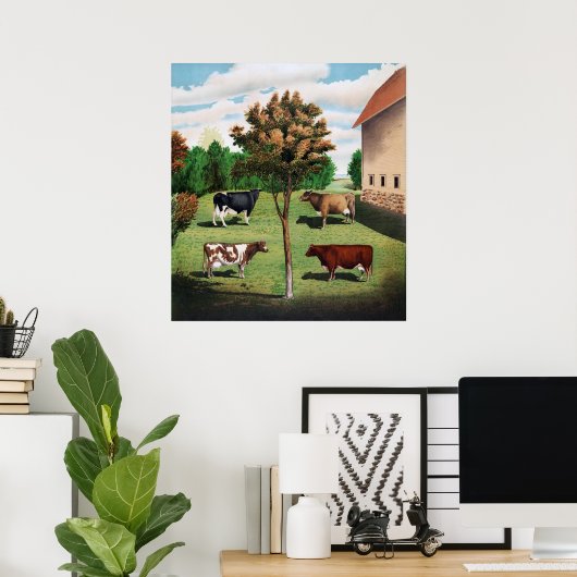 Typische koeien poster (Thuiskantoor)