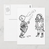 Typische man briefkaart (Voorkant / Achterkant)