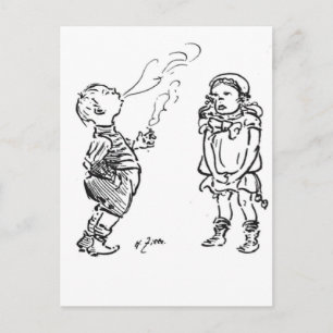 Typische man briefkaart