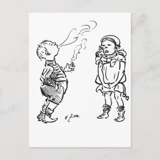 Typische man briefkaart (Voorkant)