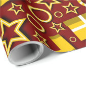 Typische motieven voor kerstdag cadeaupapier (Rol Hoek)