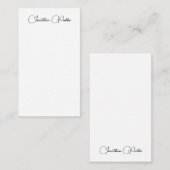 Typische naam elegant moderne verticale Sjabloon (Voorkant / Achterkant)