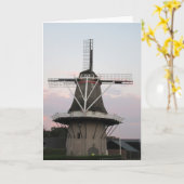 Typische Nederlandse windmolen. Kaart (Gele Bloem)
