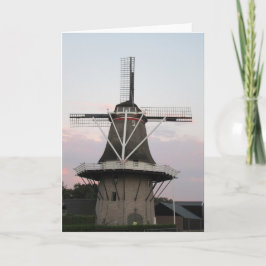 Typische Nederlandse windmolen. Kaart